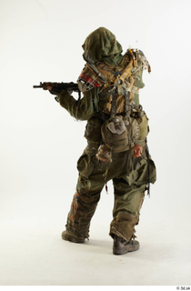 Photos John Hopkins Army Postapocalyptic Suit Poses aiming the gun…